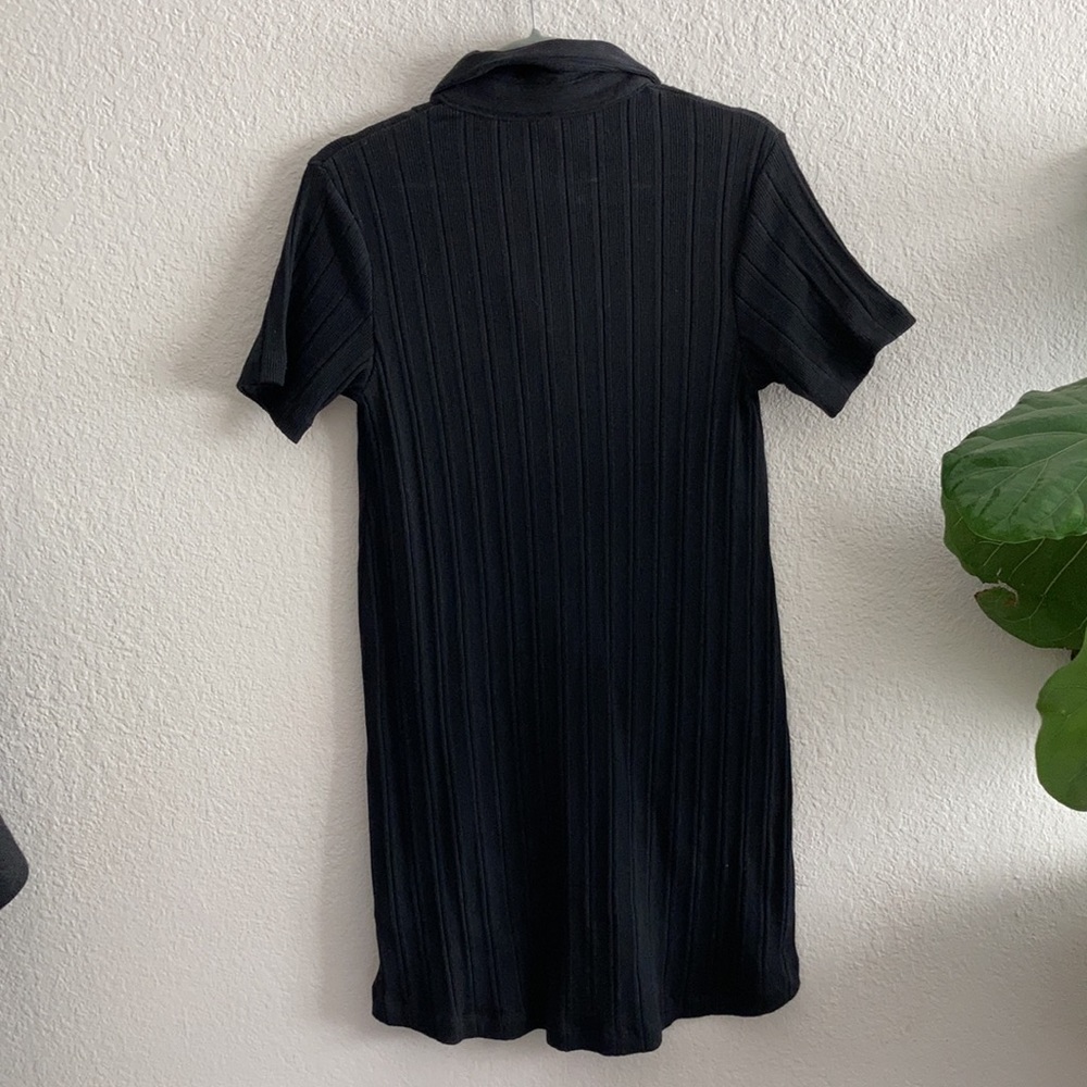 Button Down Shift Dress - Picture 2 of 3